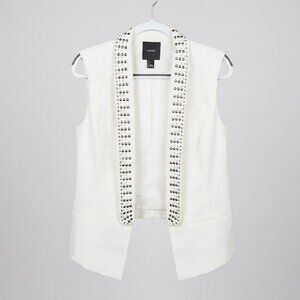 Forever 21 - Stunning White Studded Vest - Size L